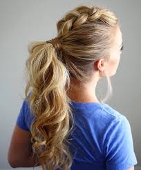 In this video i'll show you how to decorate your high ponytail with a braid, hair flower or a half updo of a greek goddess. Ponytail Hairstyles 5 Easy Ponytail Looks For The Work Week