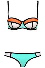 23 Cute Swimsuits Under 70 We Can T Wait To Wear Turquoise Bikini Color Block Bikini Stylish Bikini