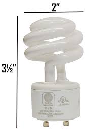 13watt Gu24 Base 2 Prong Light Bulbs Ul Approved 13w 120v 60hz Light Bulb Sleeklighting Self Ballasted Cfl Two Pin Florescent Light Bulb Mini Twist Lock Spiral 3500k Neutral White 4pack Fluorescent Tubes