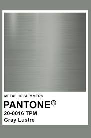 Gray Lustre Metallic Pantone Color In 2019 Pantone