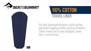 Cotton travel liners are the economical choice for the price conscious traveller. Sea To Summit Cotton Travel Liner Youtube