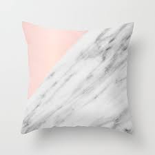 To show off your style, layer sheepskin, velvet and leather pillows over your furniture. Decorative Throw Pillow Cover Cushion White Marble Pink Polyester Cushion Cover 18 X 18 Inches Buy Online In Bahamas At Bahamas Desertcart Com Productid 32023056