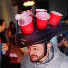 Inflatable Pong Party Hat Floating Toss Game In 2021 Pong Game Beer Pong Beer Pong Party