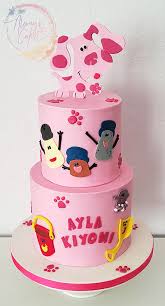 Blues clues personalized 3d cake topper. Magenta Blue Clues Cake In 2021 Birthday Party Cake Blue Birthday Parties Clue Party