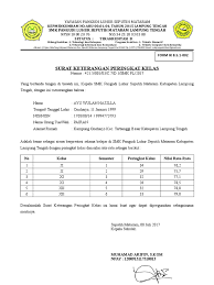 Berikut ini ialah berkas perangkat pembelajaran bahasa sunda kelas 1 2 3 4 5 6 sd mi lengkap. Contoh Surat Keterangan Peringkat Kelas
