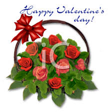 Here are some samples of valentines day messages that you can use. Roses In A Basket With A Happy Valentine S Day Message Royalty Free Clip Art Image