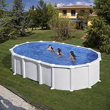 Gre est une entreprise spécialisée dans la fabrication de piscines. Gre Kitprov6188 Haiti Pool Oval Stahloptik 610 X 375 X 132 Cm Weiss Amazon De Garten