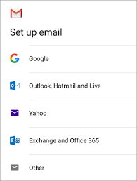 Choose accounts, add account , microsoft exchange. Set Up Email In Android Email App Office Support