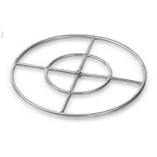 American Fire Glass 30 In Triple Ring 304 Stainless Steel Fire Pit Ring Burner 3 4 In Inlet Ss Fr 30 The Home Depot