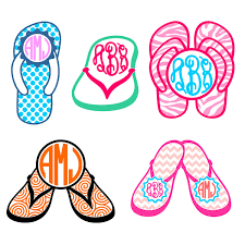 Download Sandals Beach Monogram Frame Svg Cuttable Designs Apex Embroidery Designs Monogram Fonts Alphabets