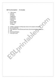 The word run means you are the primary person responsible for operating the business. Top Ten Vacations With Key Esl Worksheet By Fgsanzm