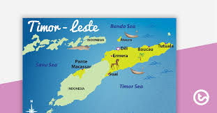 The following map shows highlighted the area equivalent to timor leste on the opposite side of the world Map Of Timor Leste