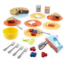 Just Like Home Deluxe Pie Baking Playset Baking Set Pretend Food Play Food