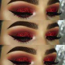 The best solution is the use of small arrows. 55 Ideas For Makeup Red Quinceanera Eye Makeup Day Makeup Looks Red Eye Makeup