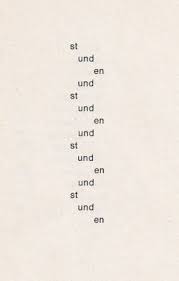 Visual Poetry By Ernst Jandl From The Book Konkrete Poesie Edited By Eugen Gomringer Reclam Which You Can Downloa Konkrete Poesie Kunstelemente Worter