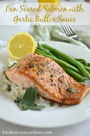Pan Seared Salmon With Garlic Butter Sauce Pan Seared Salmon Cooking Salmon Seared Salmon Recipes