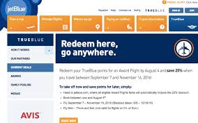 25 Percent Off Jetblue Trueblue Awards Jetblue Travel Alerts Jet Fly