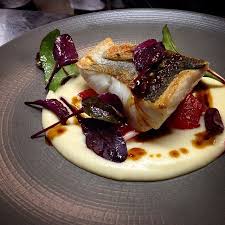 Restaurant La Bulle On Instagram Restaurantlabulle Plat Jour Lieu Noir A La Plancha Cremeux De P Gourmet Food Presentation Fine Dining Recipes Amazing Food