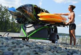At 10′ long this trailer can carry up to 16 cubic feet of gear on its aluminum. New Outdoor Gear Trailer By Sylvansport The Go Easy Sylvansport