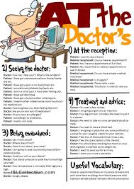 At The Doctor S Useful Expressions Roleplay Esl Worksheet Of The Day On August 23 2015 By Mobscene123 Palabras Inglesas Modismos Ingleses Curso De Ingles