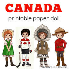 Dress up games coloring book. Canadian Dress Up Paper Doll Printable Template With Colouring Pages Adventure In A Box