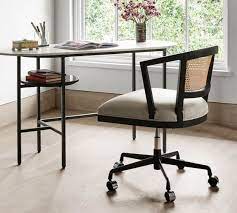 Modern, contemporary, traditional, rustic, transitional, casual Lisbon Cane Swivel Desk Chair Pottery Barn