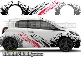Peugeot 108 Car Rally Racing Graphics Car Sticker Design Custom Car Stickers Peugeot