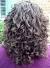 Caucasian Curly Gray Hair