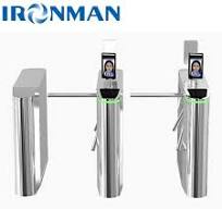 Face Recognition Vertical Tripod Turnstile Gate 304 Stainless Steel 550-600mm Channel Width 450* 240* 1000mm