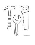 Download or print the tools for your boys coloring pages that we offer you absolutely free. Tools Coloring Pages