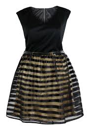 Black And Gold Outfits For Ladies Women Plus Size Black Gold Belted Skater Dress 1674 Aus Uk 16 Black And Gold Outfit Clothes Design Clothes