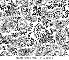 Black And White Paisley Pattern Black And White Paisley Wallpaper Paisley Design Paisley Wallpaper Shutterstock