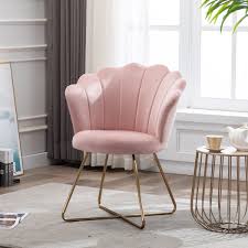 Duhome Velvet Small Accent Chair With Golden Metal Legs Leisure Vanity Makeup Chair Guest Chair Tufted Reception Chair For Living Room Bedroom Dresser Room Salm Accent Chairs Guest Chair Living Room