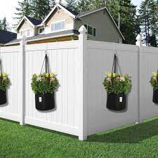 Mount a flag pole, hang a plant on a fence, make a food prep table by the grill, hang a bird. Vinyl Fence Hook Patio Hook White Powder Coated Steel Hangers Fits Easily For Indoor Outdoor Hanging Lights Plants Planters Hanging Baskets Aliexpress