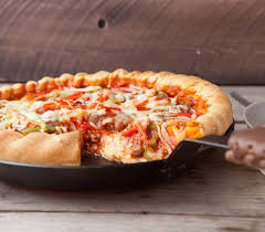 Skillet Deep Dish Pizza Recipe Deep Dish Pizza Recipe Chicago Deep Dish Pizza Deep Dish Pizza