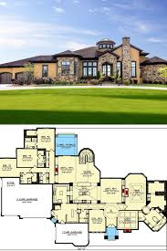 Walkout basement house plans make the most of sloping lots and create unique indoor/outdoor space. Single Story 5 Bedroom Tuscan Home With Finished Walkout Basement Floor Plan Tuscan House Basement House Plans Single Level House Plans