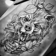 Pin By Luis Bhiuffand On Neo Traditional Tattoo Bear Tattoo Designs Bear Tattoos Tattoos