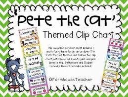 Pete The Cat Themed Behavior Clip Chart