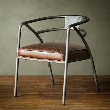 Rustic Industrial Dining Chair With Leather Seat Perfect For Restaurant Cafe Office And Dining Roo Dining Chairs Furniture Chair World Market Dining Chairs