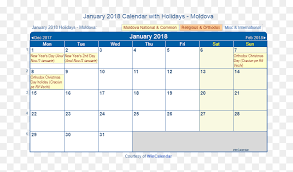 Malaysia day 16 september 2018 (sunday). January 2018 Calendar With Moldova Holidays To Print August Calendar 2010 Printable Hd Png Download Vhv