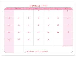 Yearly calendar showing months for the year 2018. Kalender Januari 2019