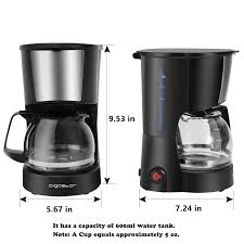 You might also encounter coffee makers with carafes made. Aigostar Buck Coffee Makers 4 Cup Coffee Maker With Coffee Filter And Glass Carafe Small Drip Coffee Machines With Stainless Steel Decoration For Home Travel Office Black Walmart Com Walmart Com
