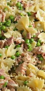 Creamy Pasta With Ham And Peas Recipe Leftover Ham Recipes Recipes Leftovers Recipes