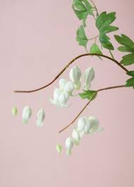 White Bleeding Hearts Artificial Spring Flowers Afloral Com Bleeding Heart Flower Bridal Bouquet Spring Artificial Flowers And Plants