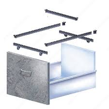 Le coulissement des tiroirs sur 100% de leur profondeur procure un accès facile à tout le contenu de l'armoire. Cadre A Dossiers Suspendus Pour Classeur Quincaillerie Richelieu