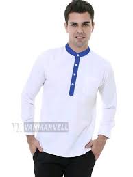Baju batik pria kerah koko shanghai warna hijau bagus dan. Jual Baju Koko Pria Lengan Panjang Model Kerah Shanghai Kancing Tangan Slimfit Putih Di Lapak Hasanah Sportarea Bukalapak