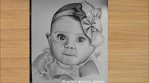 Feather in her long lashes. Hyper Realistic Baby Drawing Easy Novocom Top