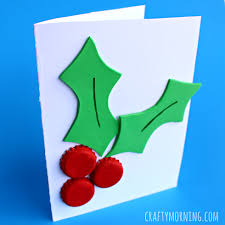 So which diy christmas card idea is your favorite? Bottle Cap Holly Craft Christmas Card Crafty Morning