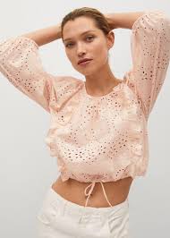 Maybe you would like to learn more about one of these? Swiss Embroidery Cotton Blouse Women Mango Usa