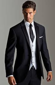 Black And Silver Suit Jacket Click To Buy Two Buttons Black Groom Tuxedos Notch Lapel Groomsmen Men Wedding Tuxedos Dinner Prom S Black Suit Wedding Mens Fashion Suits Tuxedo For Men